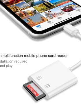 For iPhone Multi Card Reader of Lightning For SD TF Memory