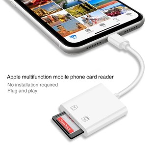 For iPhone Multi Card Reader of Lightning For SD TF Memory