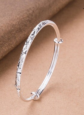 Fashion silver bracelet female silver bracelet sends