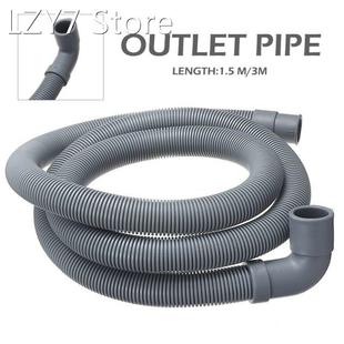 1Set 1/1.5/3/4M Flexible Wash Machine Dishwasher Drain Hose