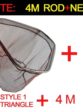 JOSBY 3m 4m 2.1m High Quality Fishing Net Fish Landing Net F