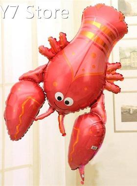1pcs 98*78cm Big Lobsters Balloon Aluminum Foil Animal Ballo