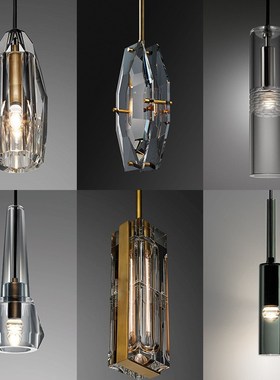 Luxurious crystal full copper small chandelier American mode