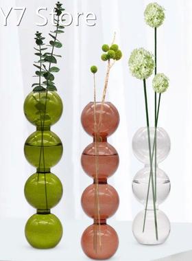 Nordic Glass Vase Home Small Hydroponic Plant Glass Bottle L