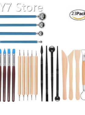 23pcs Clay Sculpting Set Carving Tools Rock Painting Kit Dot