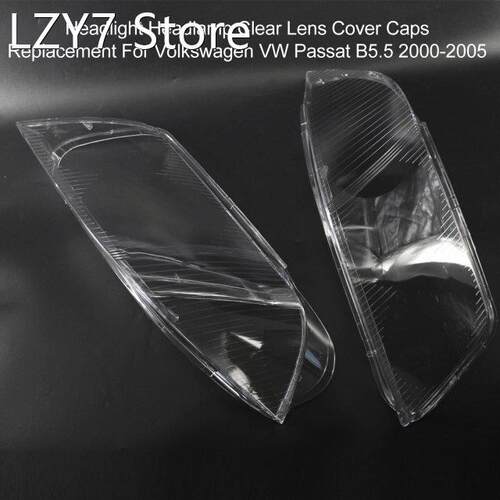 1 Pair Headlight Headlamp Clear Lens Cover Caps Replacement