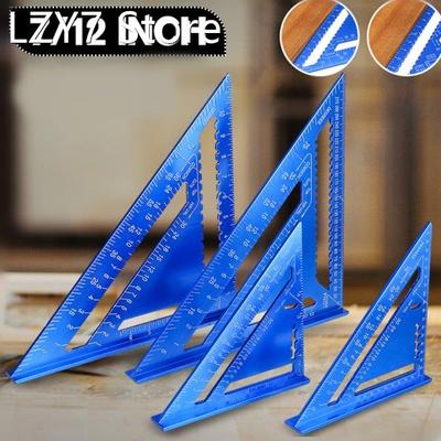 Angle Ruler 7/12 inch Metric Aluminum Alloy Triangular Measu