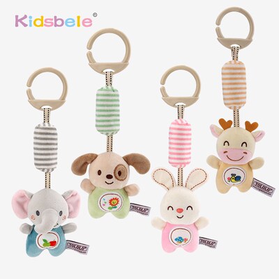 Baby Rattles Plush Toy 0 12 Months Baby Teether Crib Mobile
