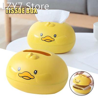 Cartoon Cute Little Yellow Duck Shape Tissue Box Living Room