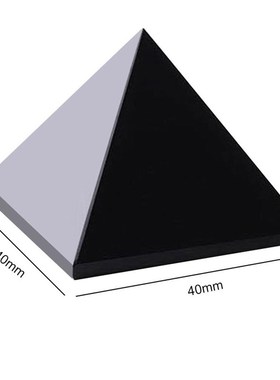 Pyramid Healing Crystal Crafts Black Natural Obsidian Quartz
