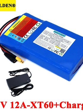 36V 12Ah Lithium Battery Pack 18650 12000mAh High rate 20A B