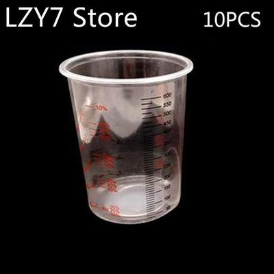 10Pcs Plastic Paint Mixing Cups 600ml Mixing Pot Paint Mixin