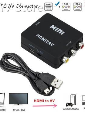 HDMI-compatible TO AV RCA CVSB L/R Video 1080P Scaler Conver
