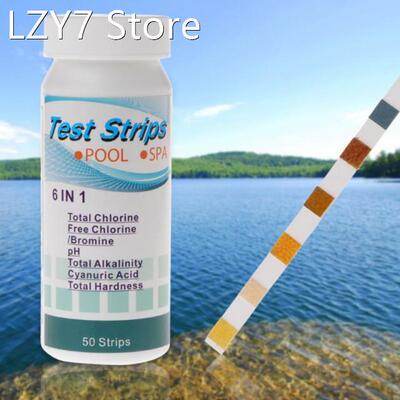 50strips Water Test Strip 6 in 1 Pool Spa pH Chlorine Alkali