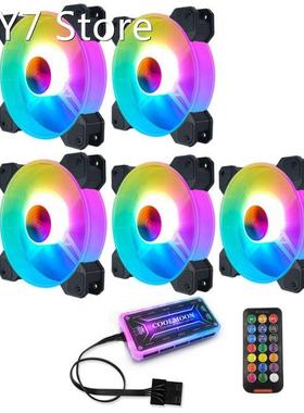 COOLMOON F-YH Computer Case PC Cooling Fan RGB Adjust 120mm