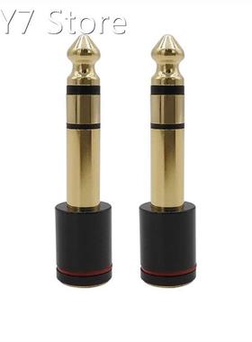 2Pcs 6.35mm Male to 3.5mm Female Stereo Adapter Connect Cabl