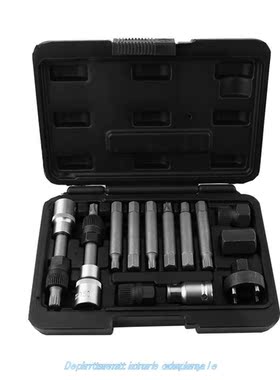 13 Pcs Alternator Freewheel Pulley Removal Socket Bit Set Ga
