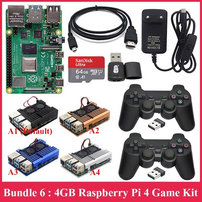 Raspberry Pi 4 Model B kit 2G / 4G RAM + Aluminum Case + Pow