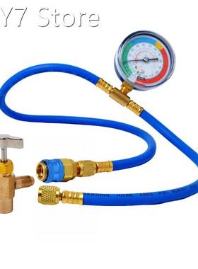 Car AC Air Conditioning R134A Refrigerant Recharge Hose Pres