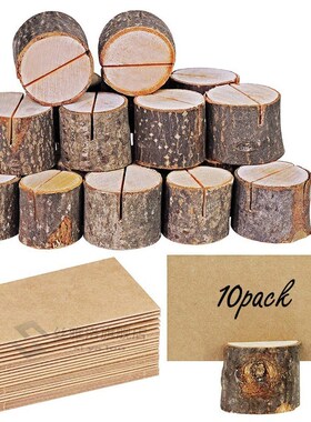 30pcs Wood Place Card Holders Table Name Card Holder Holder