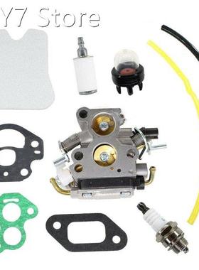Carburetor Fuel Filter Gasket Spark Plug Primer Pump Kit For