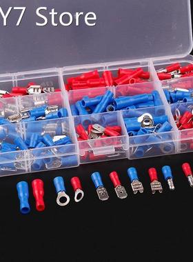 200Pcs Assorted Insulated Spade Bullet Ring Connector Crimp