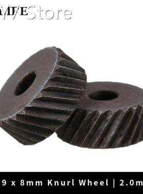 Silver 2mm Anti Slip Diagonal Coarse Knurl Wheel for Metal L