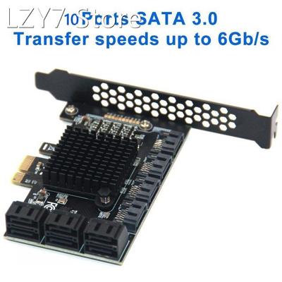 Expansion Card PCIE 1X to 6/10 Ports Adapter PCIE X4 X8 X16