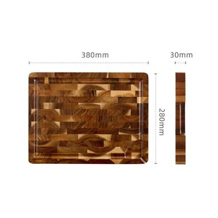 Premium Acacia Wood Cutting Board 14 X 9 X 1 Inch with Hand
