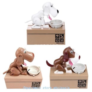 1pcs Cartoon Robotic Dog Banco Money Box Money Bank Automati