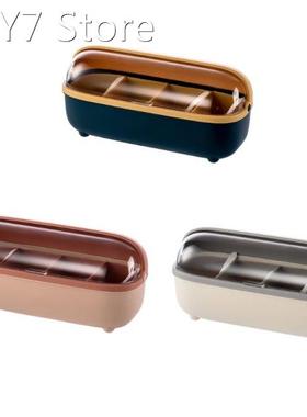 Kitchen Condiment Seasoning Box with Cover 4 Compartments Sp