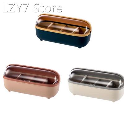 Kitchen Condiment Seasoning Box with Cover 4 Compartments Sp