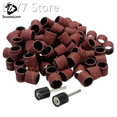 New 100pcs/set 1/2 Sanding Bands Kit + 2 Sanding Drum Mandre