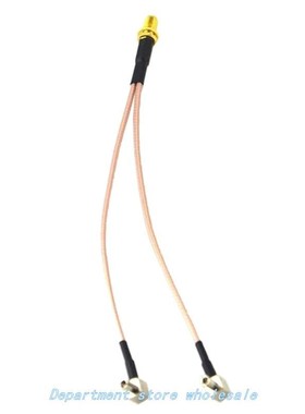 8 inch SMA Female to Y type 2 X TS9 Angle Male Connector Spl
