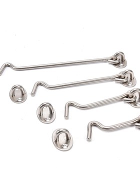 Cabin-Hook Door Stainless-Steel Home-Storage Catch Lock-Shed