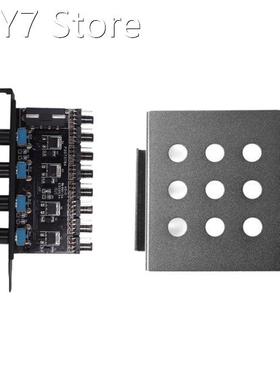 1 Pcs 8 Channels Fan Hub 4 Knob Cooling Fan Speed Controller