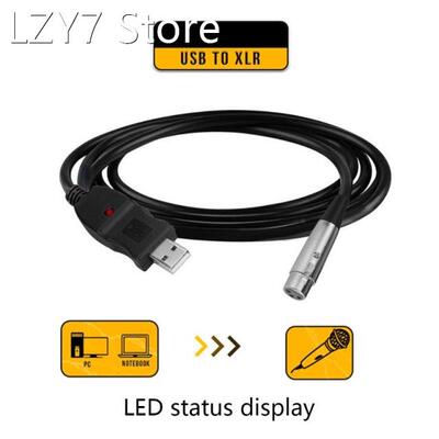 USB Microphone Cable 3 Meters USB Male To XLR Female Cable 1