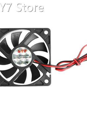 DC 12V 2-Pin 60x60x10mm PC Computer CPU System Sleeve-Bearin