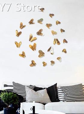 12pc Room Decoration Party Wedding Decor 3D Hollow Butterfl