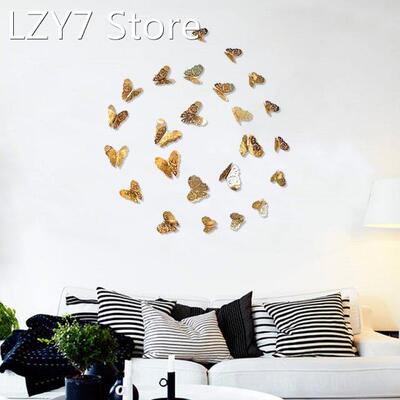 12pc Room Decoration Party Wedding Decor 3D Hollow Butterfl