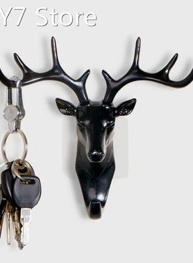 Wall Hanging Hook Retro Simulated Deer Head Antlers for Hang