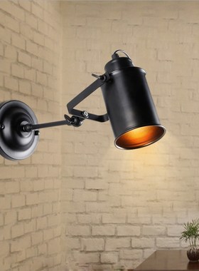 Vintage Industrial LED Wall Spotlight Rustic Loft Wall Sconc