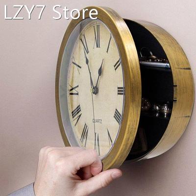 Vintage Wall Clock Safe Box Secret Storage Box Wall Clock S