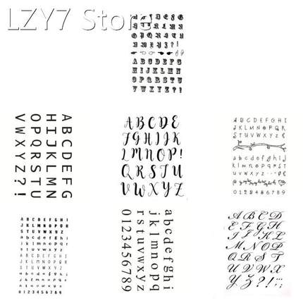 Letter Number Clear Seal Stamp DIY Scrapbooking Embossing Ph