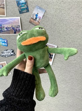 Pepe The Frog Sad Frog Plush For airpods Cases Plush Movie