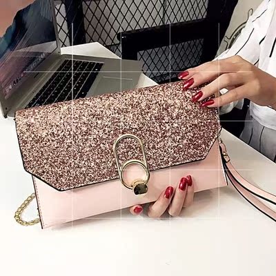 2018 envelope pu bags clutch chain purse lady women handbag