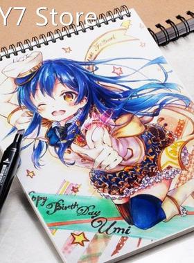 34 Sheet A3/A4/A5 Professional Marker Paper Spiral Sketch No