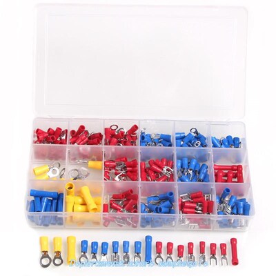 300pcs Electrical Wire Crimp Terminals Kit Insulated Termina