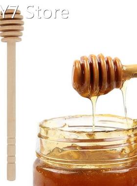 1PC Practical Long Handle Wood Honey Spoon Mixing Stick Stir