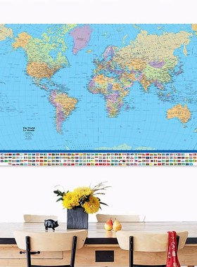 Political Map Of The World Miller Projection 5 Size Maxi Po